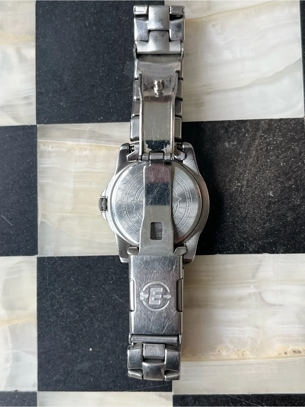 Womens Timex Expedition T4646 Indiglo Stainless Steel Quartz Analog 31mm Watch